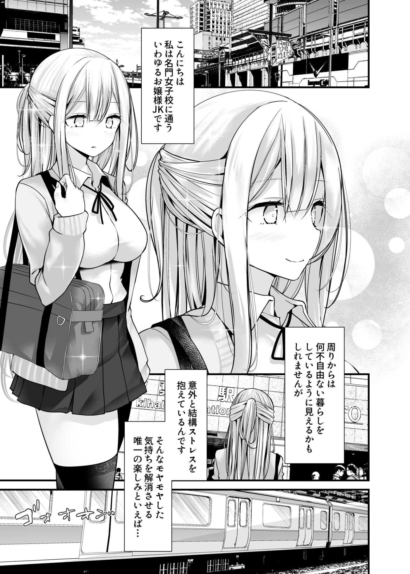 [Oouso] tsukin densha de pantsu o misete kuru JK ga itanode hametemita 5 - Page 3