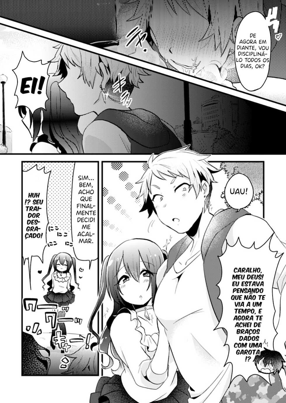[Yamamoto Manami] Otokonoko VS Yarichin ~Yarisute Shippai! Mesuinu Choukyou Taikyuusen!?~ [Portuguese] - Page 26