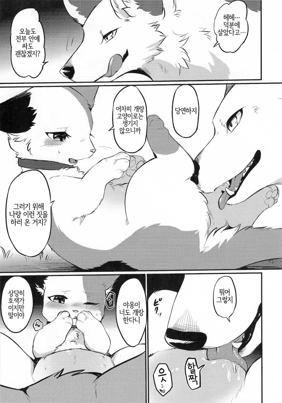 (Kemoket 10) [Kaiten ParaDOGs (Minaga Tsukune)] Sukimono Doushi [Korean] [LWND] - Page 5