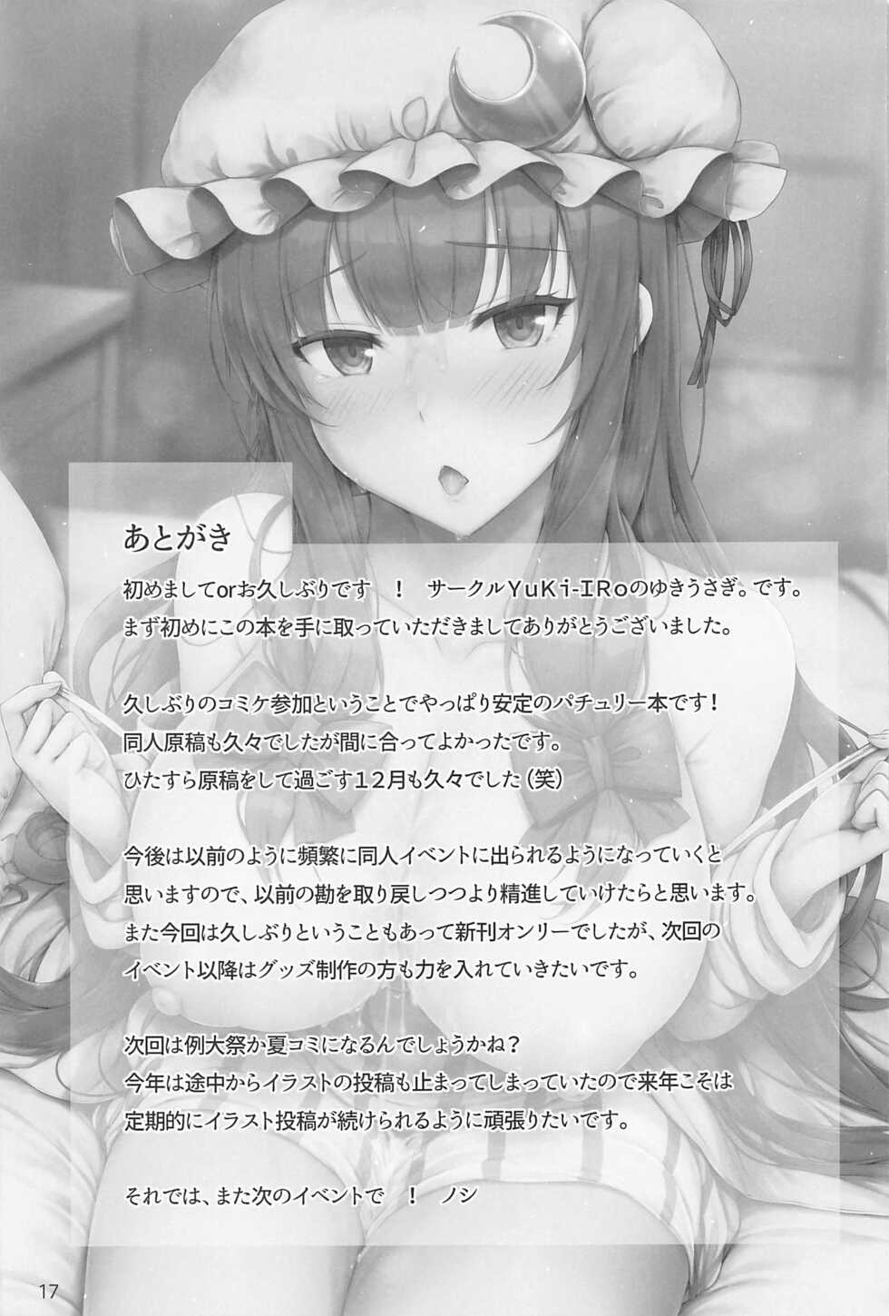 (C99) [YuKi-IRo (Yukiusagi.)] Maryoku Hokyuu Chuu (Touhou Project) - Page 16