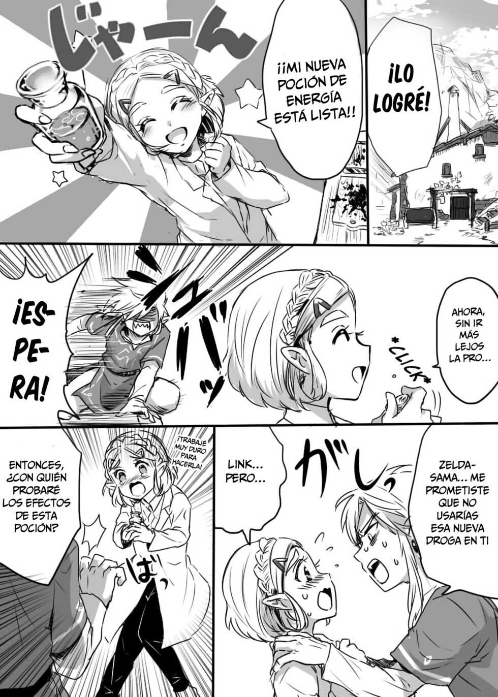 [Wasabi] Anzen de Kenzen na Okusuri o Nomou! | Let's drink a safe and healthy medicine! (The Legend of Zelda: Breath of the Wild) [Spanish] - Page 2