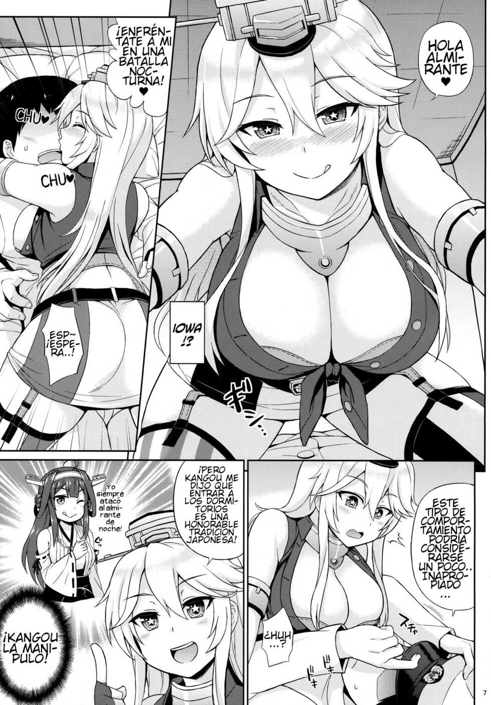 (C90) [Kaki no Tane (Summer)] American Kawaii Girl (Kantai Collection -KanColle-) [Spanish] - Page 6