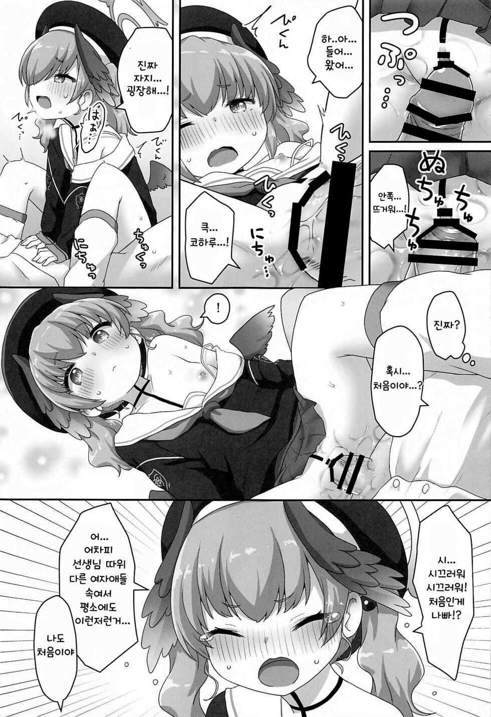 (C99) [Gainamon (Natsu no Koucha)] Switch ga Haitte Shimatta Koharu ni Nashikuzushiteki ni Osowarete Shimau Hon | 스위치가 켜져버린 코하루에게 조금씩 먹혀버리는 책 (Blue Archive) [Korean] - Page 20