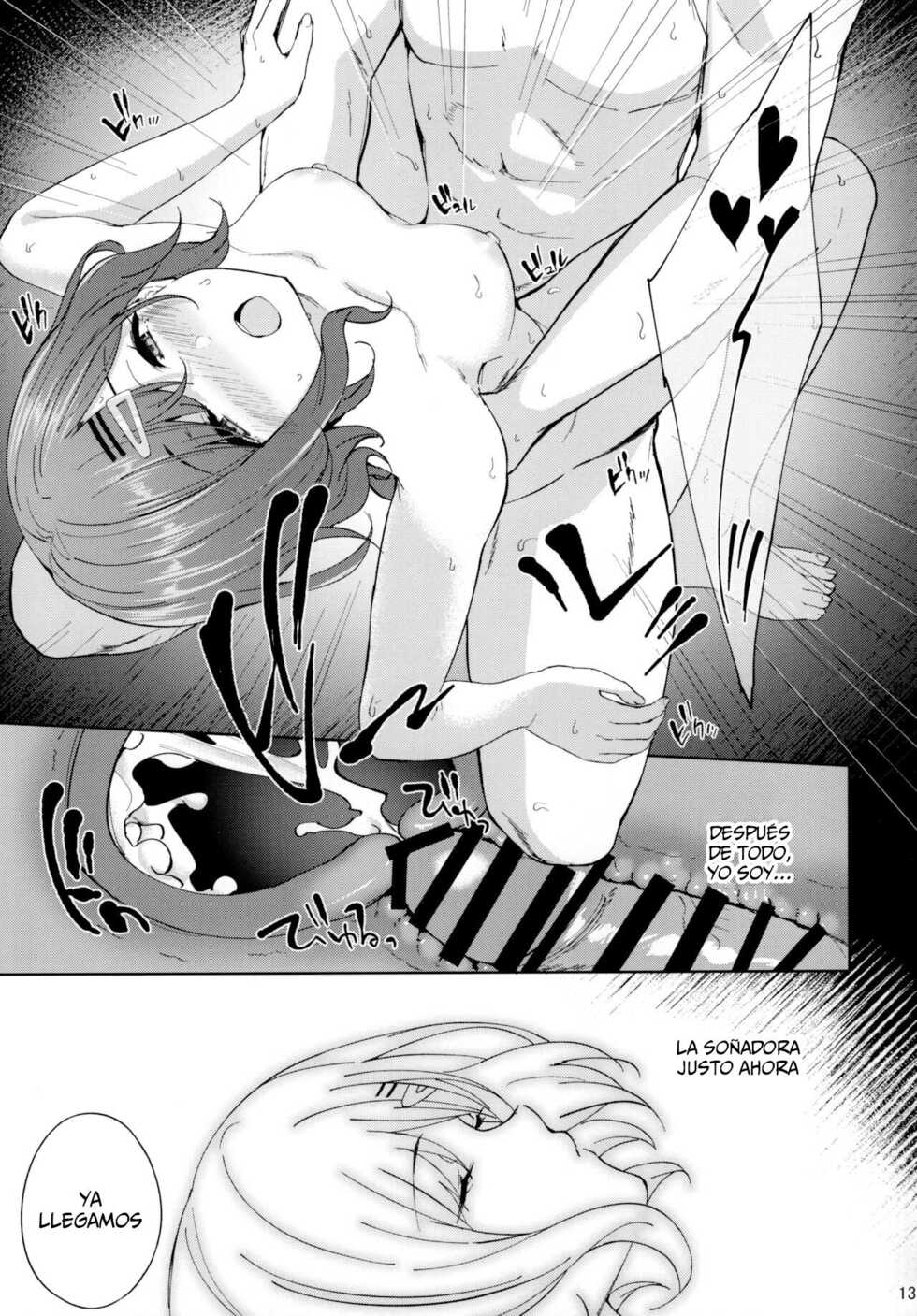(C99) [manymanyrain (Amagasa Ikuta)] Sakayume no Nokoriga | El aroma constante de un falso sueño (THE iDOLM@STER Shiny Colors) [Spanish] - Page 15