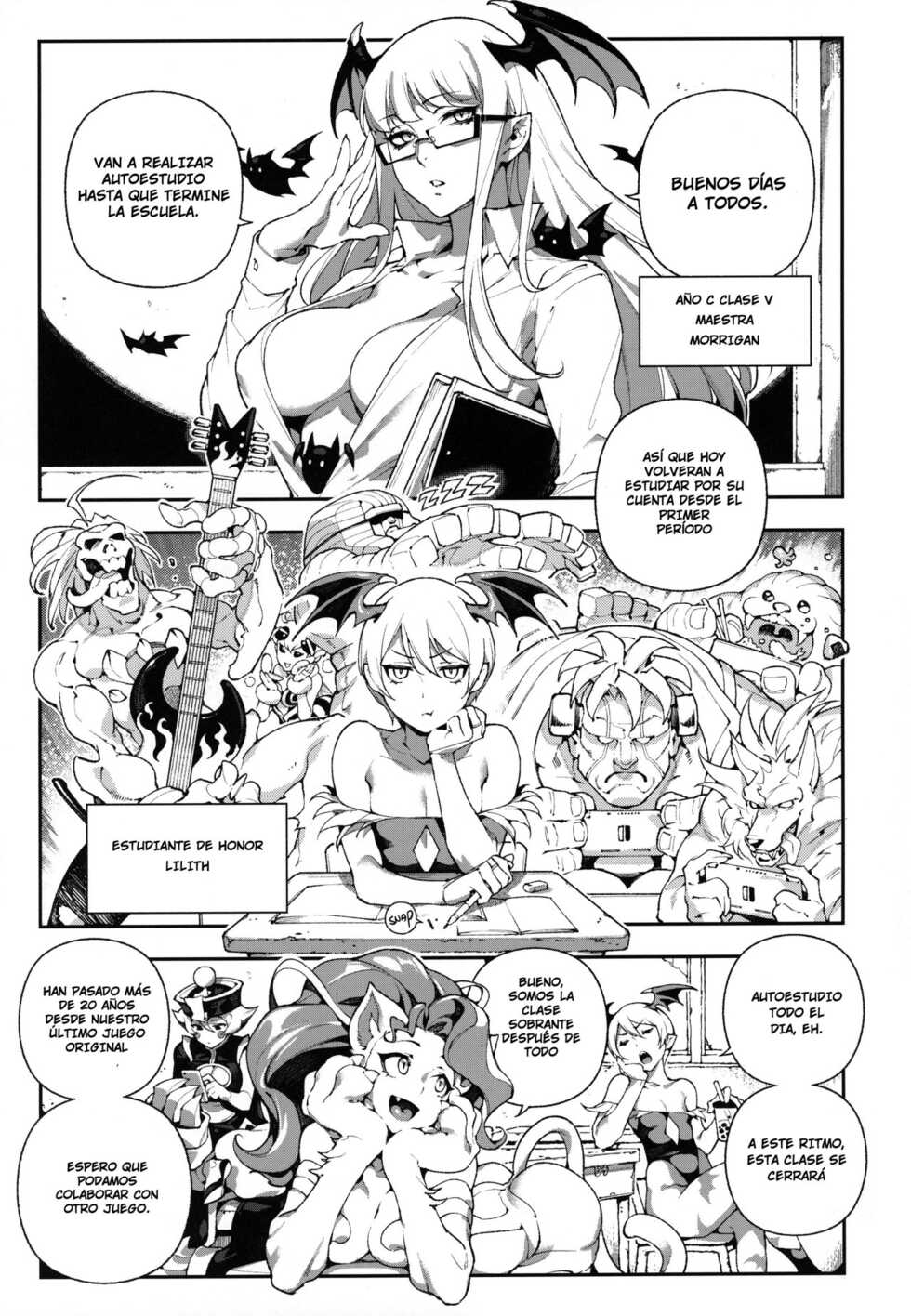 (C97) [Bear Hand (Ireading, Fishine)] Fighter Girls Vampire (Darkstalkers) [Spanish] [Irkum Scan] - Page 3