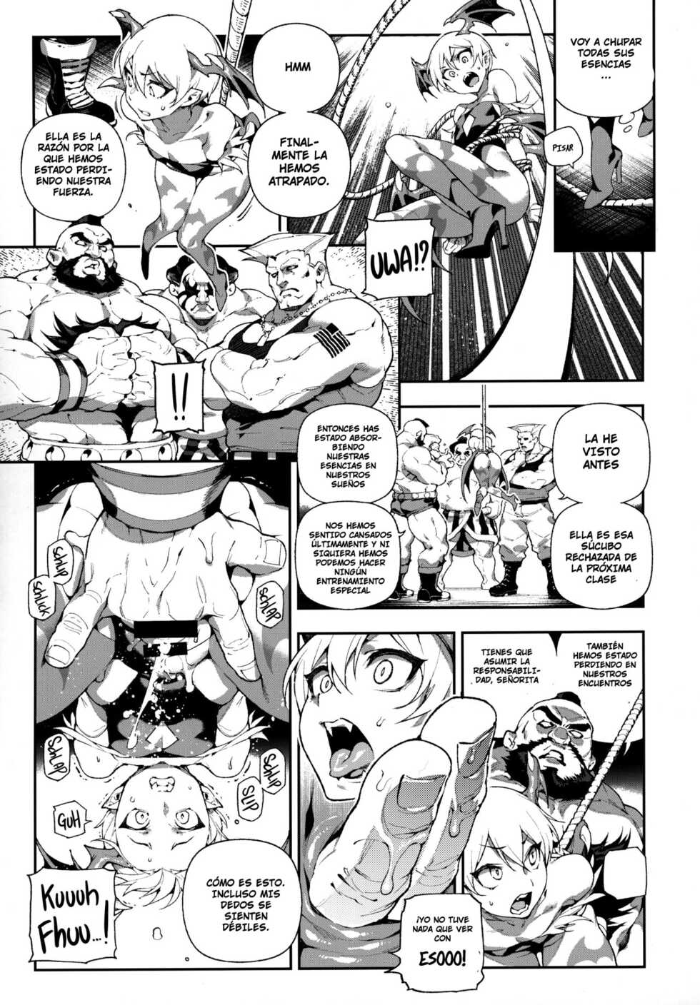 (C97) [Bear Hand (Ireading, Fishine)] Fighter Girls Vampire (Darkstalkers) [Spanish] [Irkum Scan] - Page 7