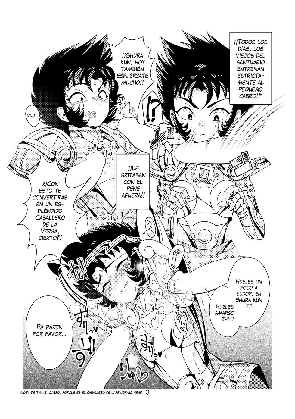 [Kenkou Wagomu (Nemu)] Yagi Kani Shota Ichiri (Saint Seiya) [Spanish] {Thakerion} [Digital] - Page 3