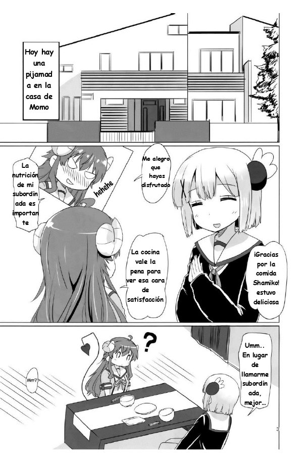 (C97) [Goberazzo (Mukaibi Aoi)] Kayoizumazoku | Commuting Demom Wife (Machikado Mazoku) [Spanish] [X4ntly] - Page 2