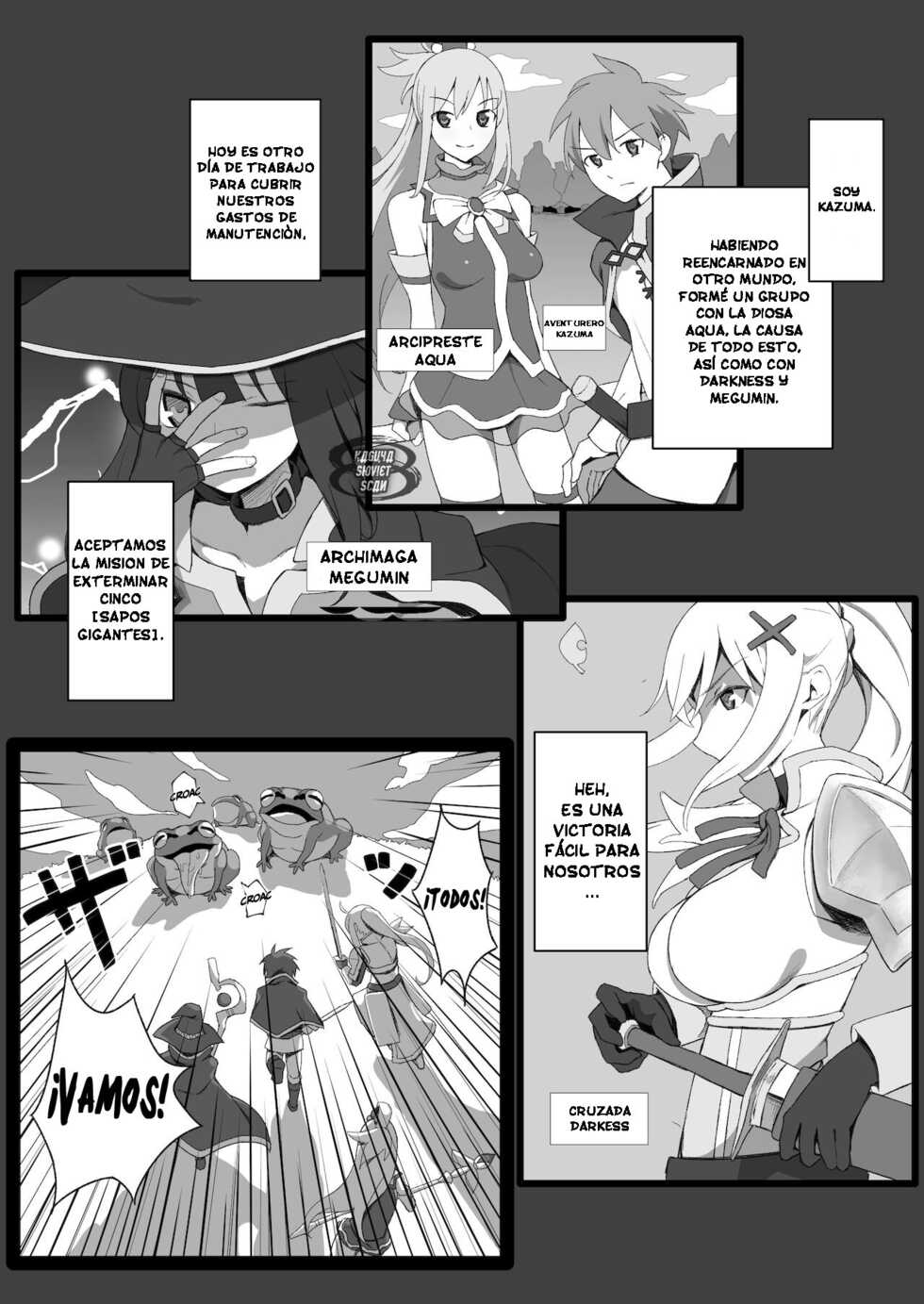 [PuruMetal] Isekai Tensei Shita Saki de Party Member Zenin to Naisho de Ecchi Shiteru Neet (Kono Subarashii Sekai ni Syukufuku o!) [Spanish] [Digital] - Page 2