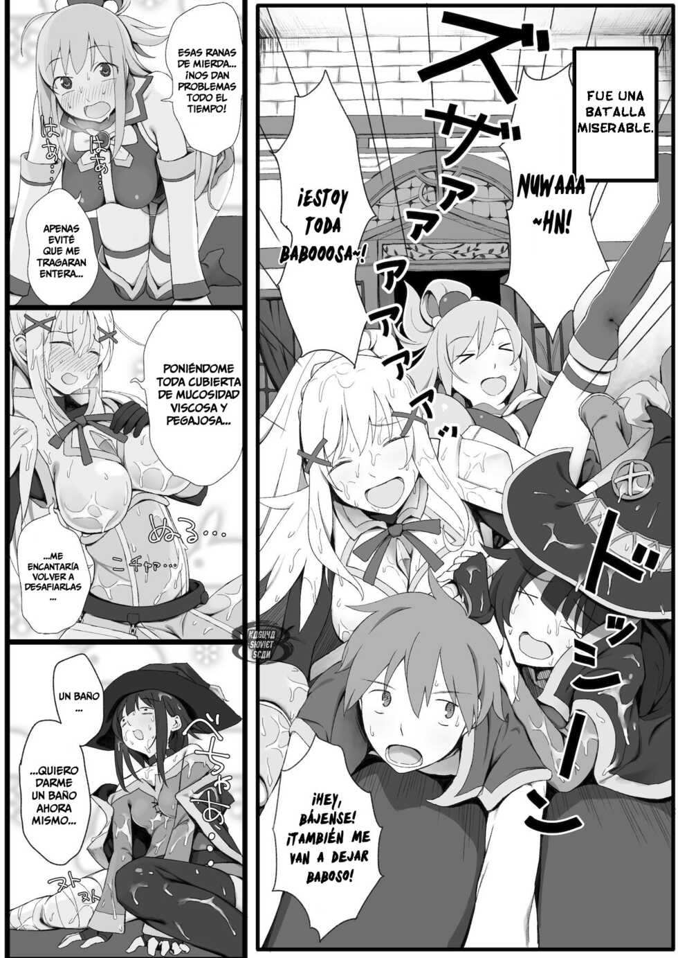 [PuruMetal] Isekai Tensei Shita Saki de Party Member Zenin to Naisho de Ecchi Shiteru Neet (Kono Subarashii Sekai ni Syukufuku o!) [Spanish] [Digital] - Page 3