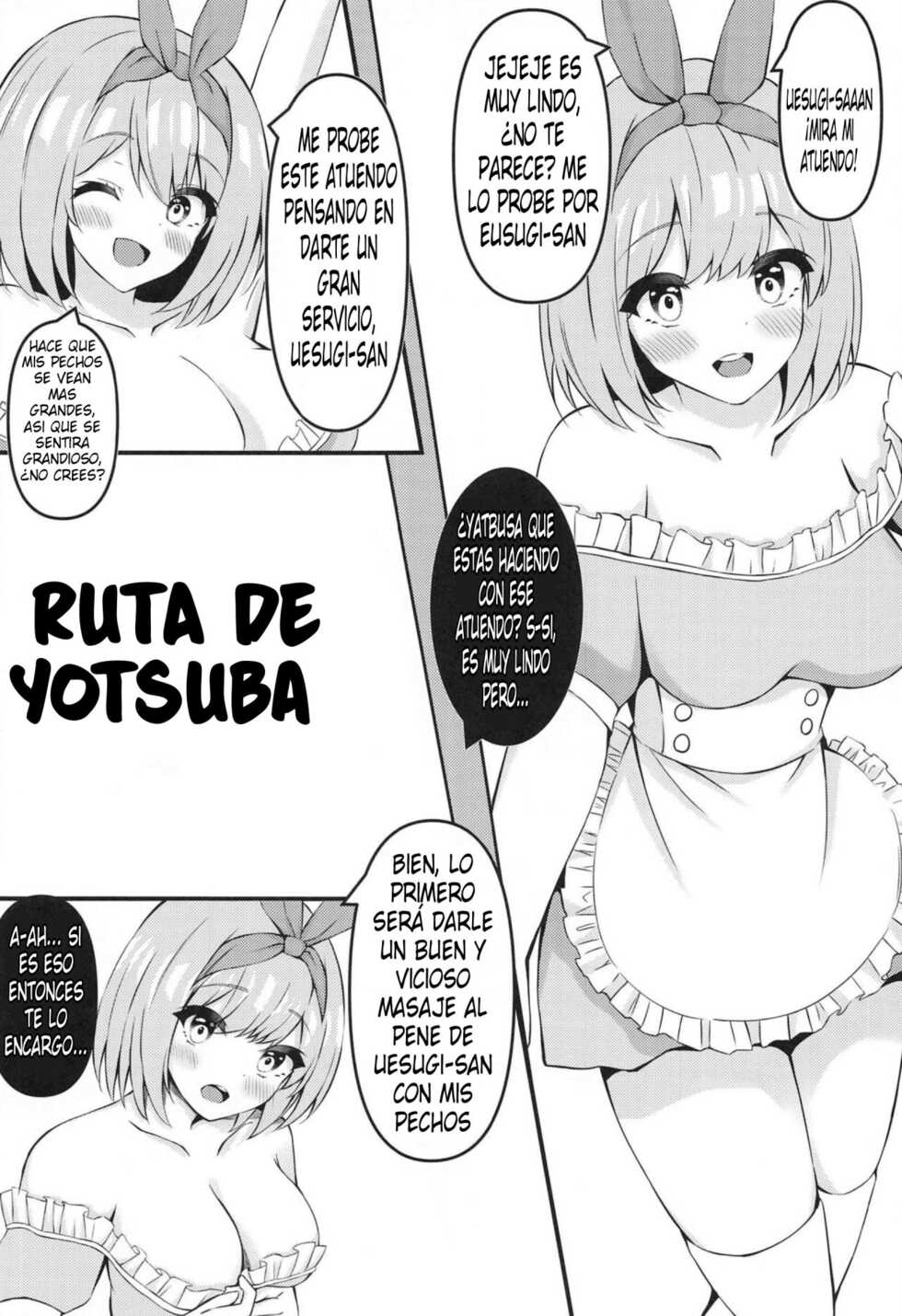 (COMIC1 BS-sai Special) [Sizuku Sushi (Sizuku)] Gotoubun no Maid-tachi (Gotoubun no Hanayome) [Spanish] - Page 13
