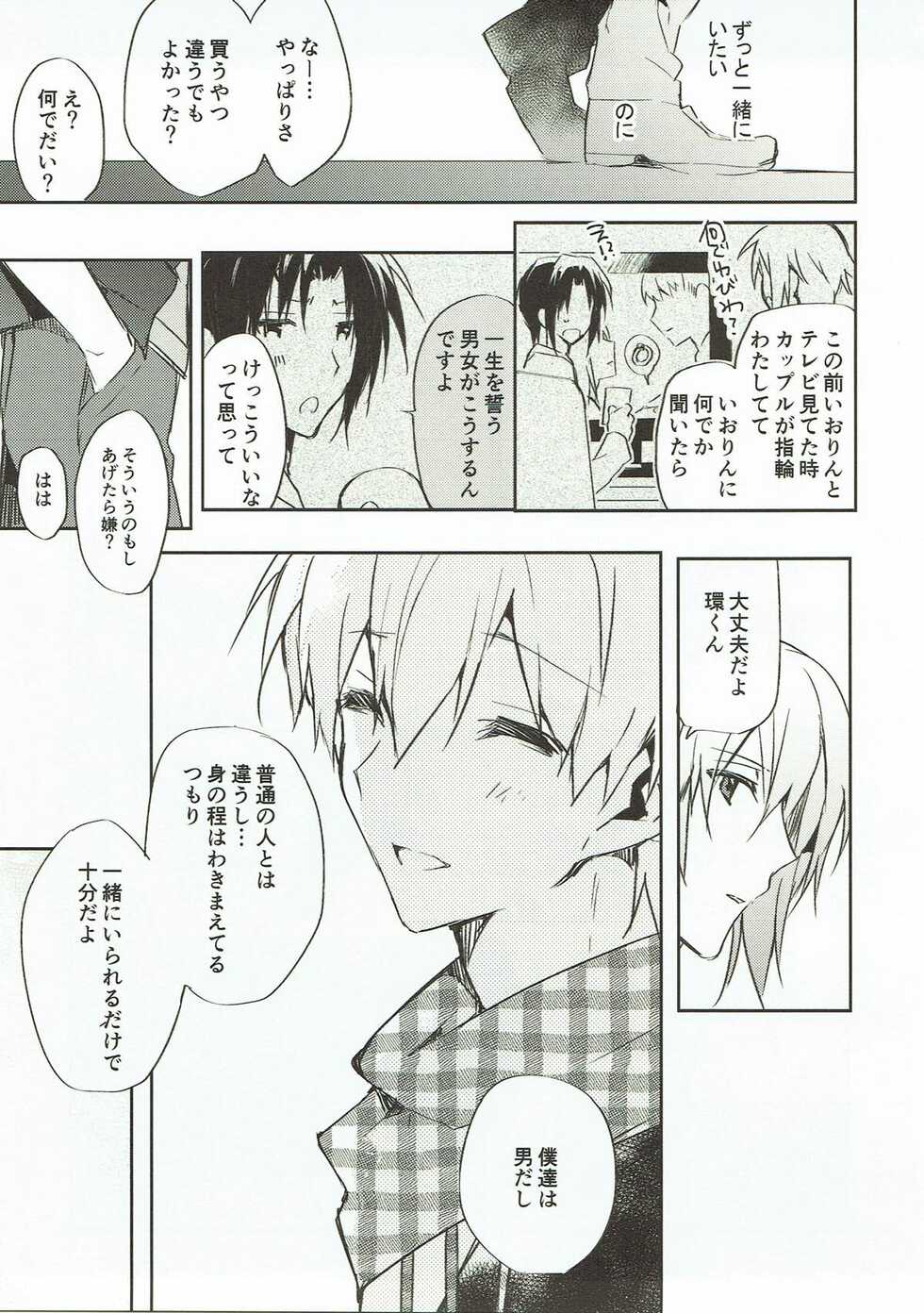 (TOP OF THE STAGE 9) [Shippuudotou (Tsune Yoshi)] Nakimushi Ookami、Nakanai Akazukin (IDOLiSH 7) - Page 21