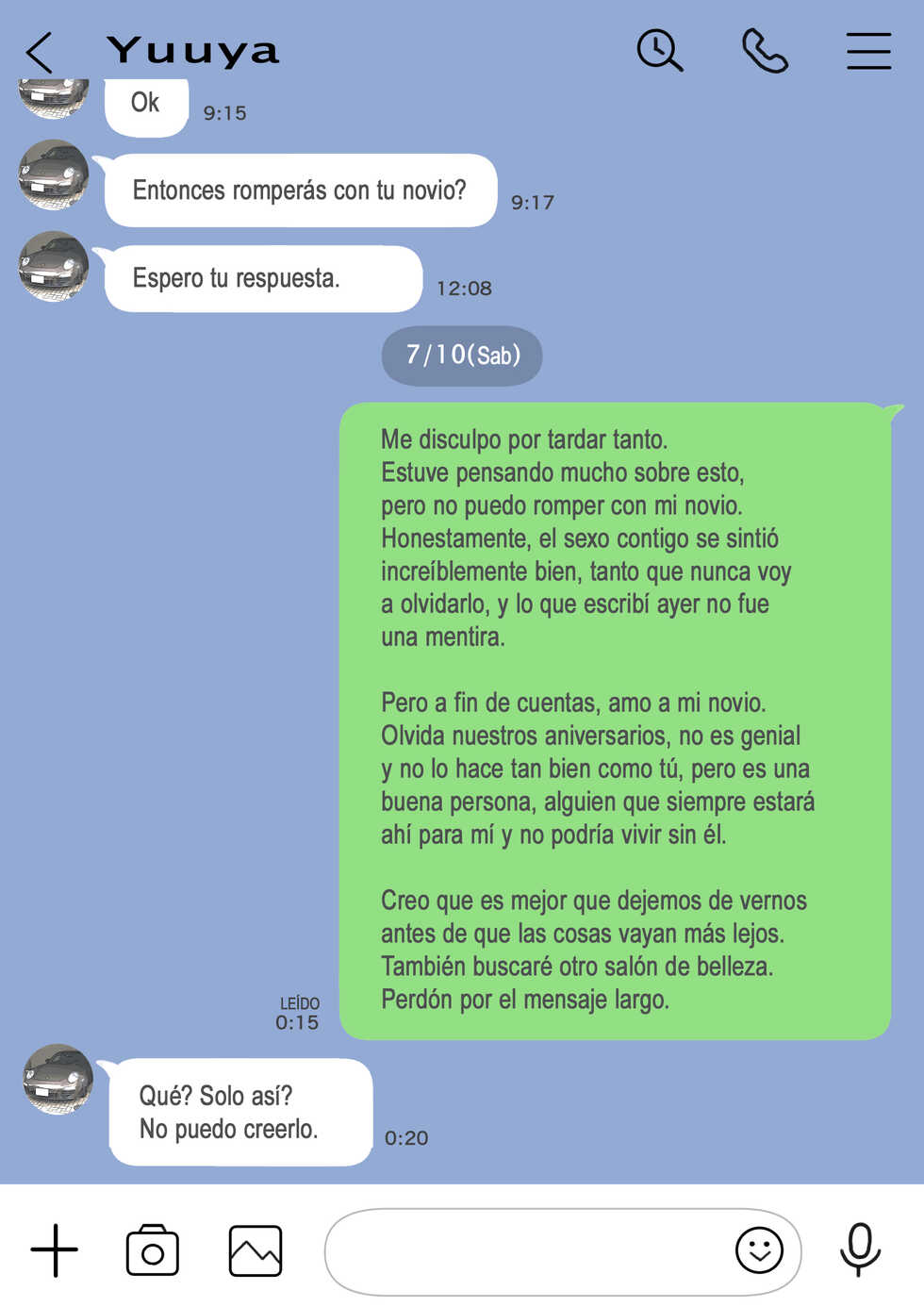 [Chocoro] Kanojo no SmaPho o Nozoita dake nano ni 2 | Husmeando en su smartphone 2 [Spanish] [Decensored] [Naruhodo!] - Page 13