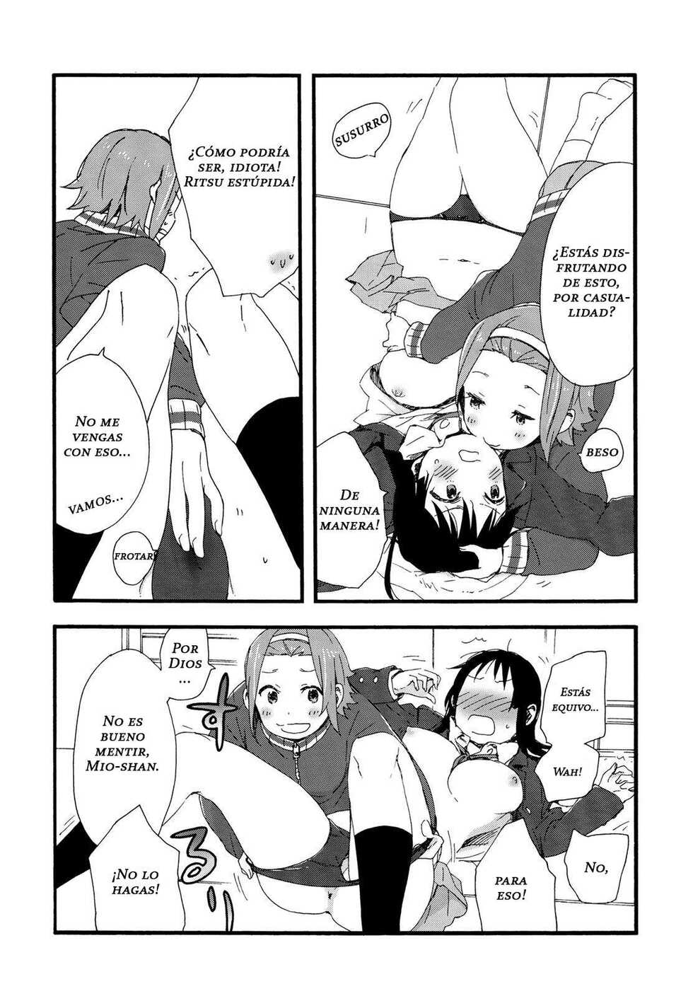 (C87) [Super Sentou, The Shakya (Fukutarou, Oke)] Otona no RitsuMio Hangyaku Hen | MioRitsu for Adults - Rebellion Story (K-ON!)  [Spanish] [Kallen no Fansub] - Page 30