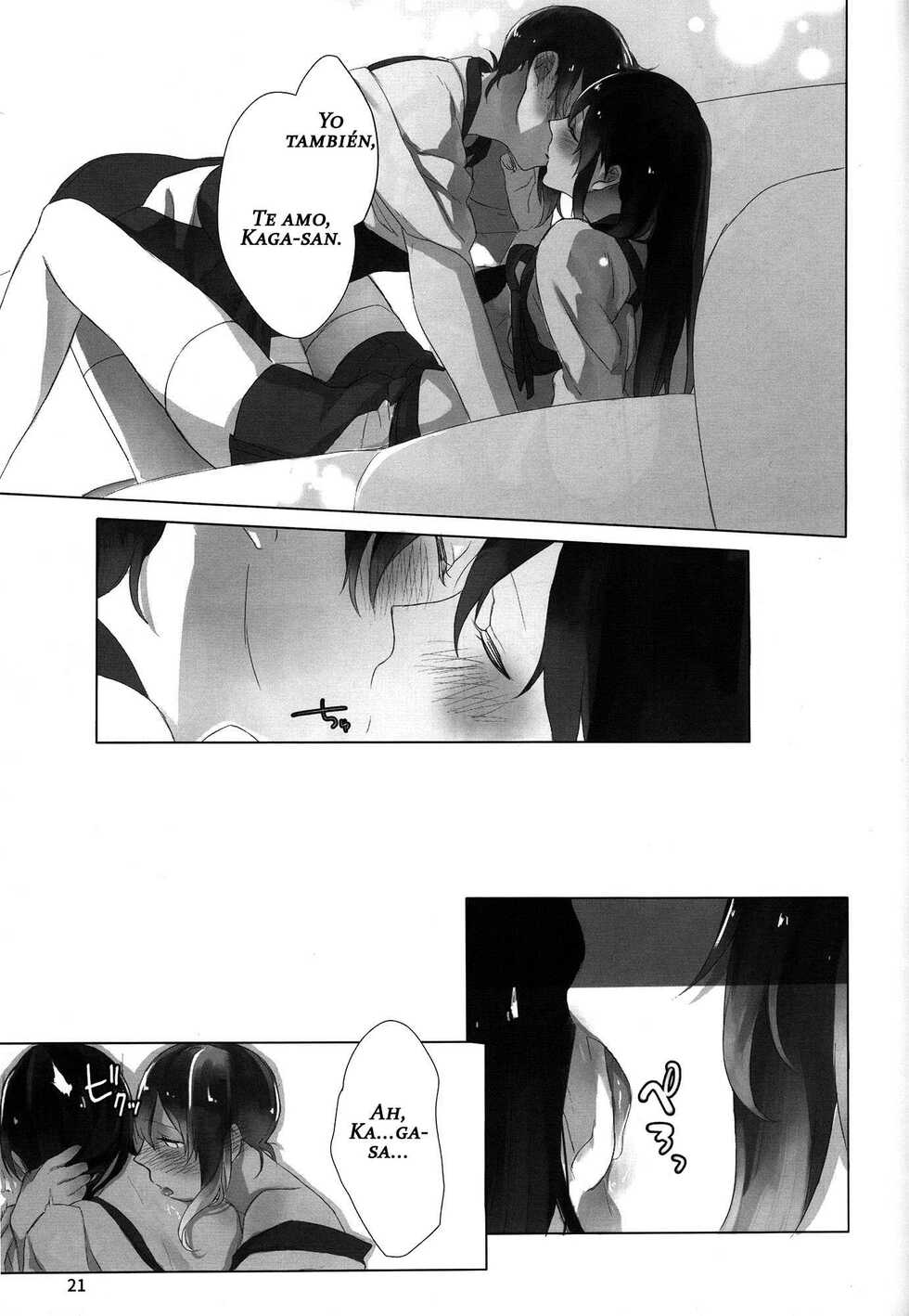 (C87) [Sleeper (Nekomura)] Ippai Taberu Kimi ga Suki! | I love the one who eats a lot (Kantai Collection -KanColle-) [Spanish] [Kallen no Fansub] - Page 20