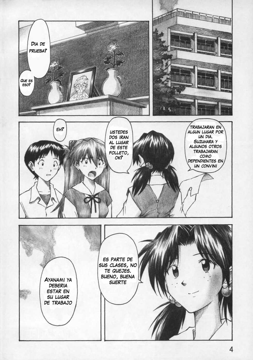 (C67) [TENGU NO TSUZURA (Kuro Tengu)] Asuka Trial (Neon Genesis Evangelion) [Spanish] - Page 3