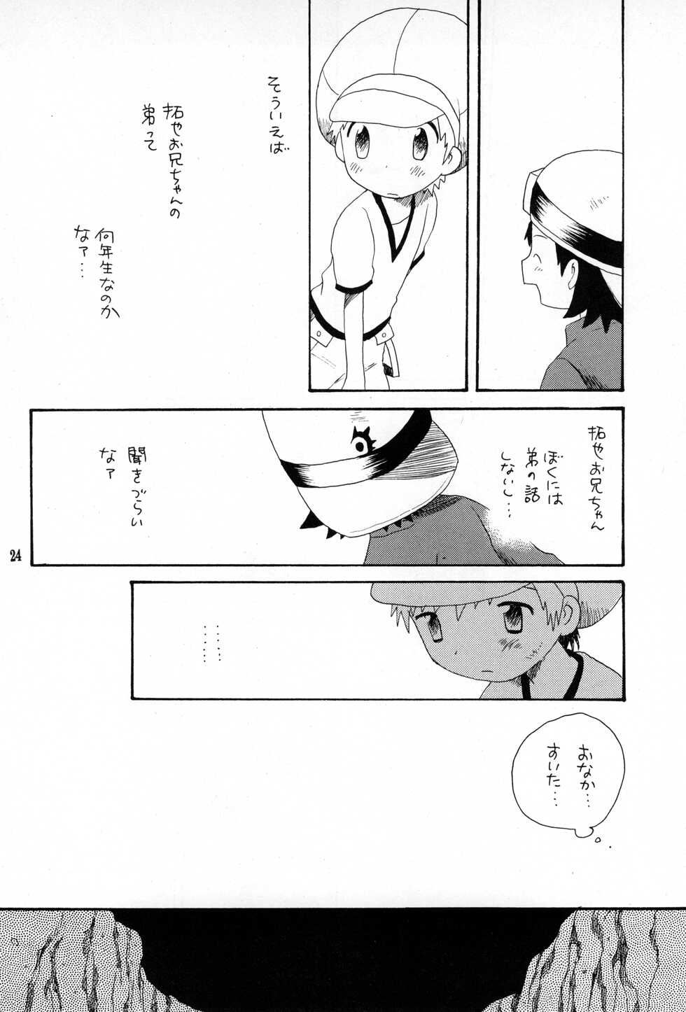 (C62) [Kuruguru DNA (Hoshiai Hilo)] Brother Blue Berry (Digimon Frontier) - Page 23