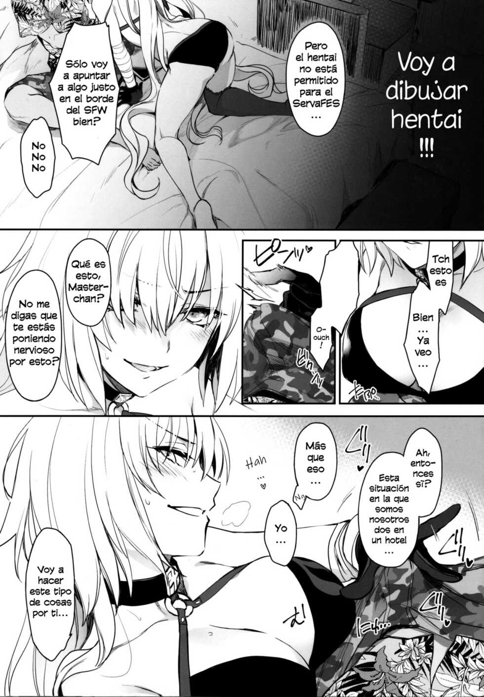 [Aruheito (Mutsuki)] Sakusha Shuzaichuu ni Tsuki... (Fate/Grand Order) [Spanish] [KanesadaTL] - Page 6