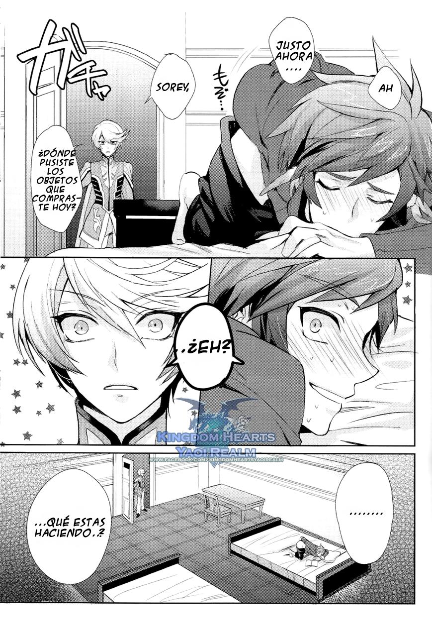 [(Zeals Kitchen Doushi Kenbunroku 2) [Neochijinsei (Yomogi)] I Want To Touch You (Tales of Zestiria) [Spanish] [Kingdom Hearts Yaoi Realm] - Page 9