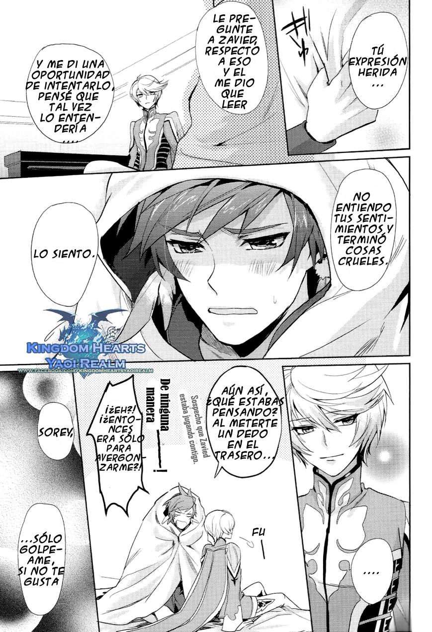 [(Zeals Kitchen Doushi Kenbunroku 2) [Neochijinsei (Yomogi)] I Want To Touch You (Tales of Zestiria) [Spanish] [Kingdom Hearts Yaoi Realm] - Page 11