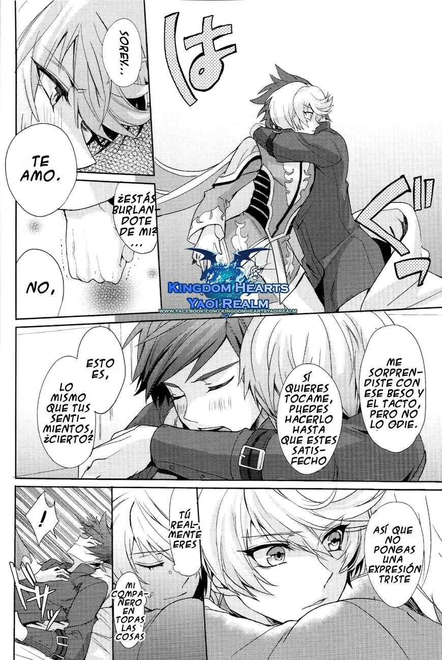 [(Zeals Kitchen Doushi Kenbunroku 2) [Neochijinsei (Yomogi)] I Want To Touch You (Tales of Zestiria) [Spanish] [Kingdom Hearts Yaoi Realm] - Page 14