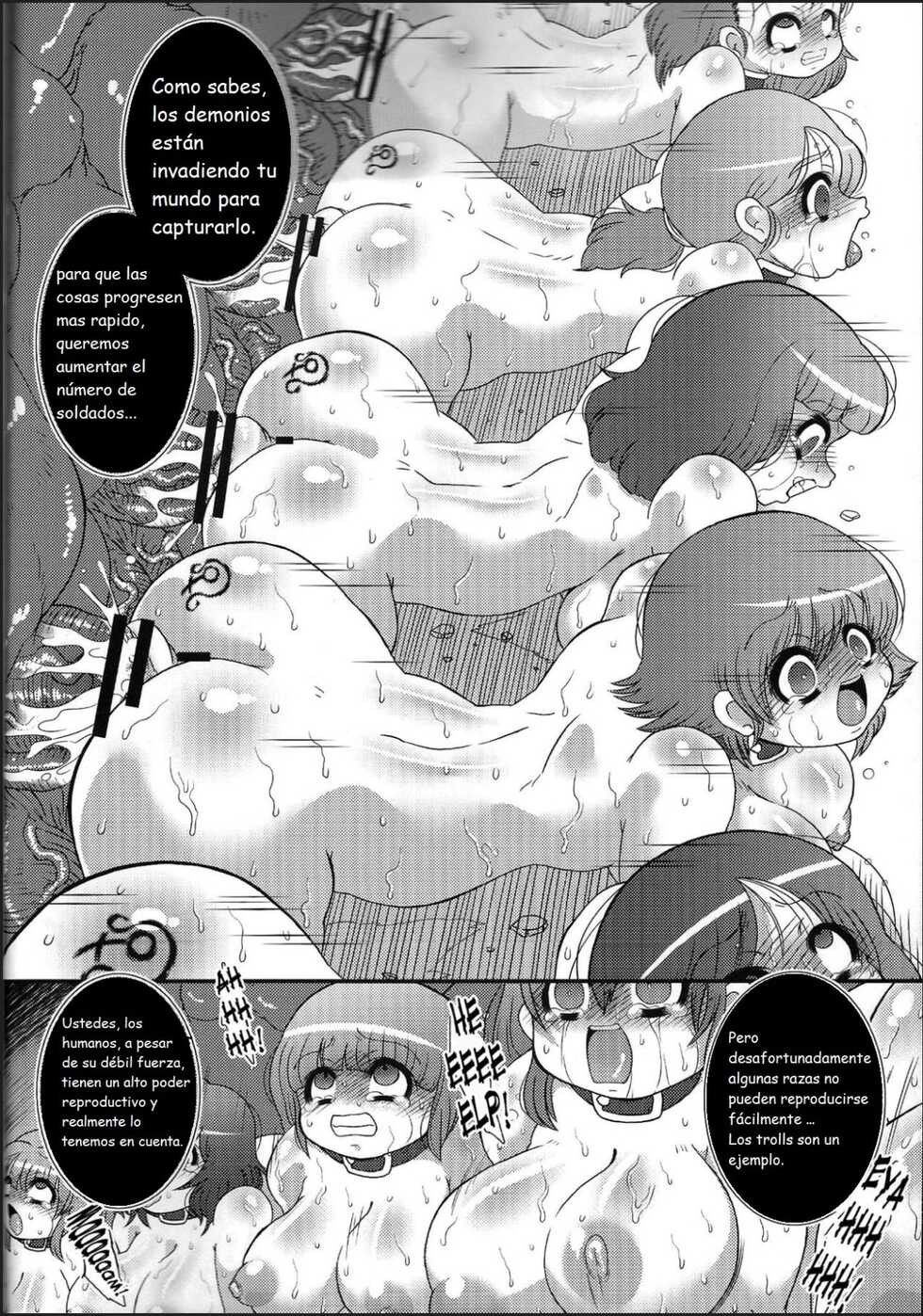 (C78) [Benichiga-ya (Stigaya)] Toro Ana ~Senshi-san Kachiku Kaizou Keikaku~ (Dragon Quest III) [Spanish] [algo] - Page 5