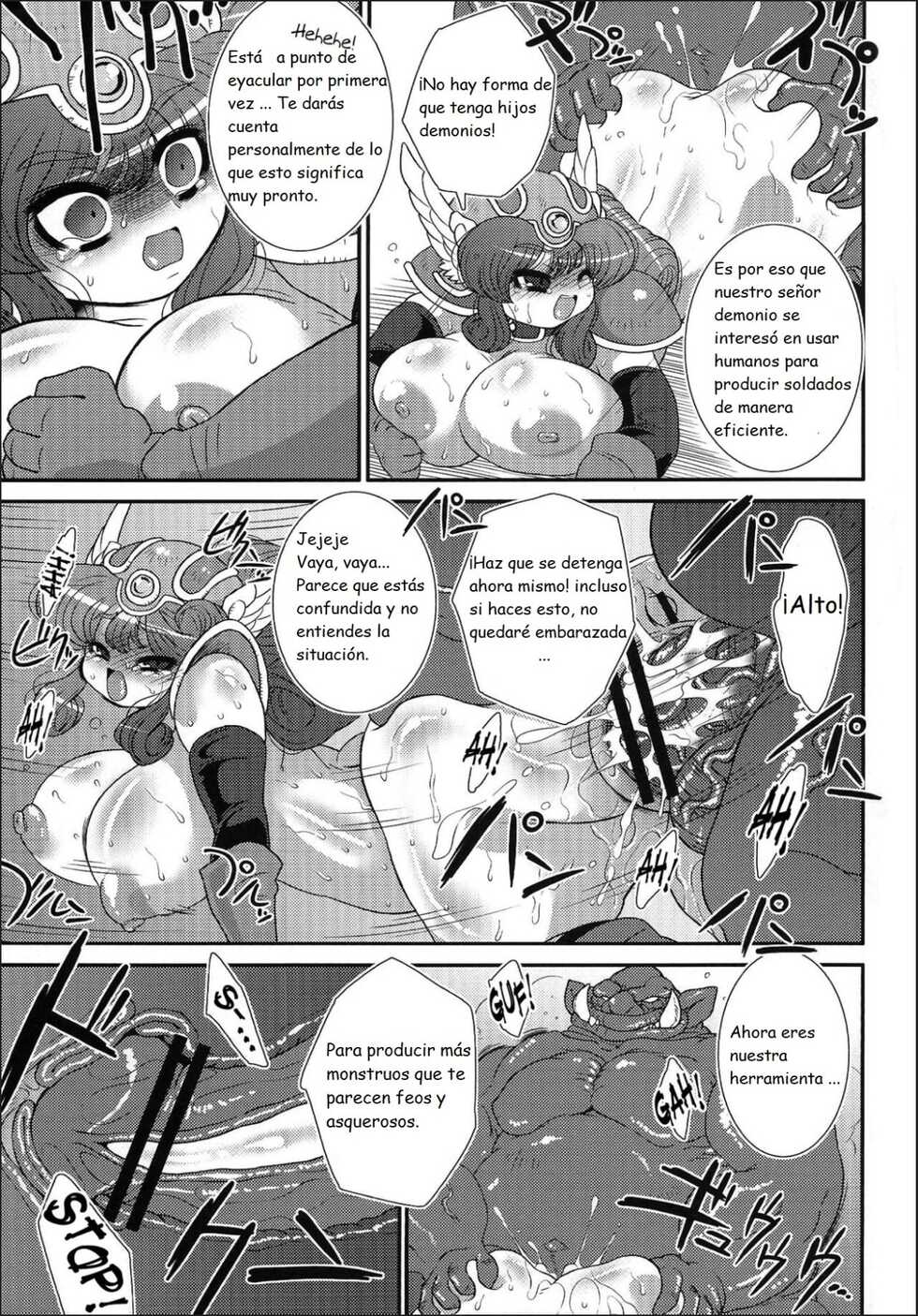 (C78) [Benichiga-ya (Stigaya)] Toro Ana ~Senshi-san Kachiku Kaizou Keikaku~ (Dragon Quest III) [Spanish] [algo] - Page 6