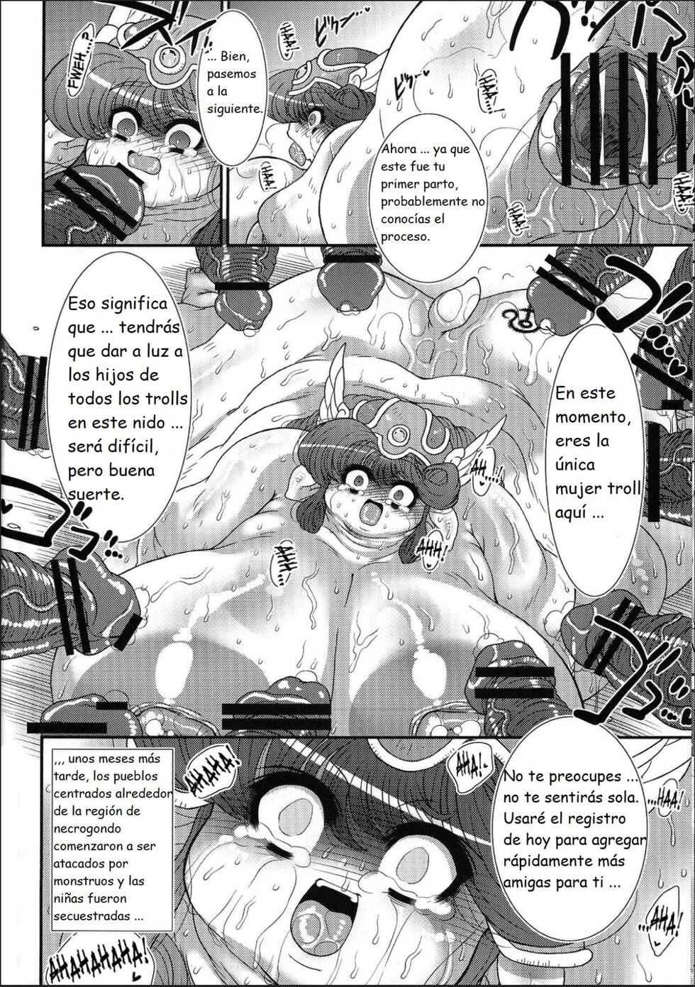 (C78) [Benichiga-ya (Stigaya)] Toro Ana ~Senshi-san Kachiku Kaizou Keikaku~ (Dragon Quest III) [Spanish] [algo] - Page 17
