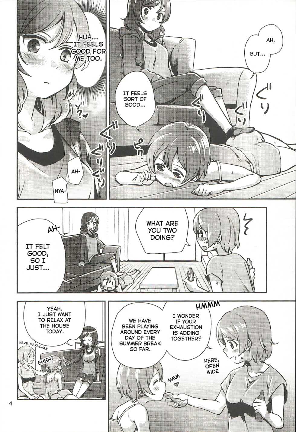 (C92) [Kurocan (Itsuki Kuro)] MakiRinPana Dousei Lesson Summer Festa (Love Live!) [English] [nemuiTL] - Page 3