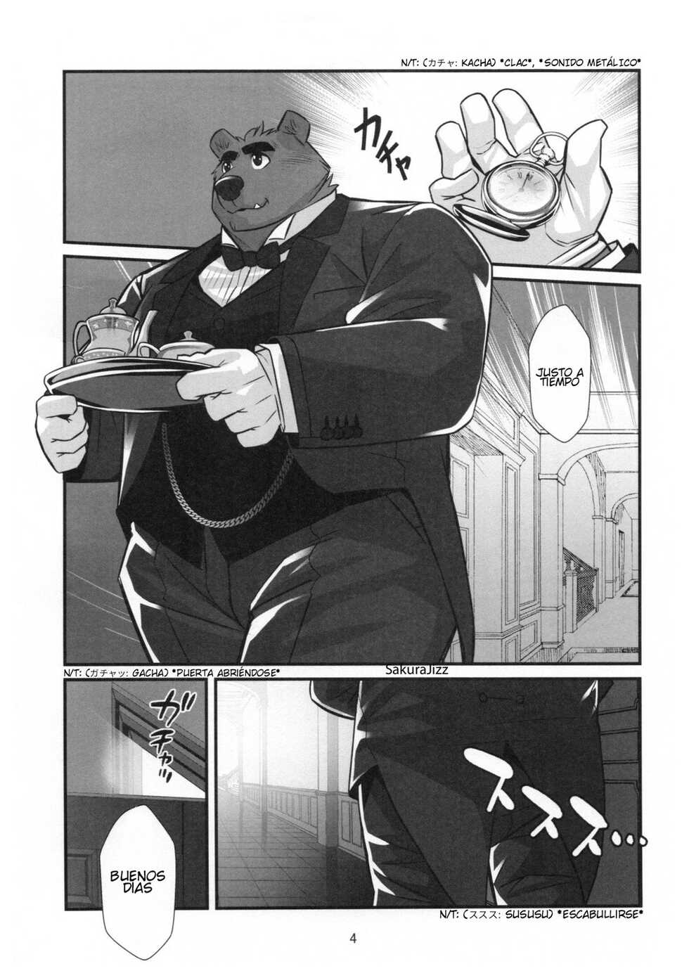 (Kansai! Kemoket 6) [Yuutopia (Oaks)] Kuma Shitsuji Alfred [Spanish] - Page 3