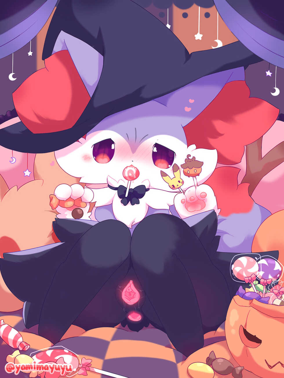 [Nekomayo] SUBSCRIBESTAR |  Halloween Braixen all visions - Page 7