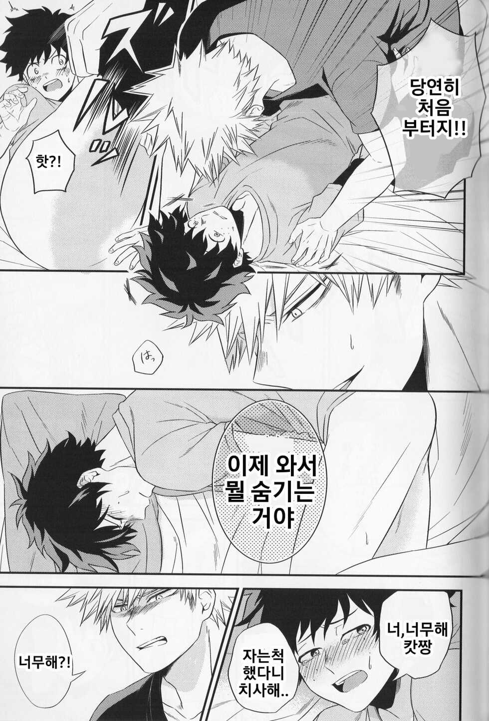 (Douyara Deban no Youda! 10) [Gateau Scotch (Amakuchi Lencon)] SwalloW DowN (Boku no Hero Academia) [Korean] - Page 22