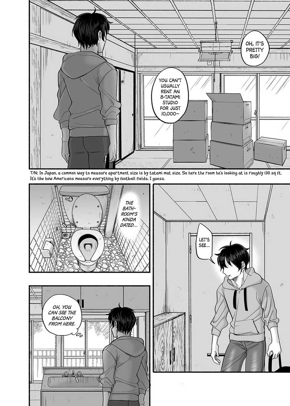 [Mugitoro Karma (Chimple Hotter)] Danshoku Rei no Sumu Apart ~Nonke no Ore ga Mienai Nanika o Hamerarete Mesuiki nanka Suru Wakenai~ | The Apartment in which the Ghost of Sodomy Lives [English] [Non-connoisseur] - Page 5