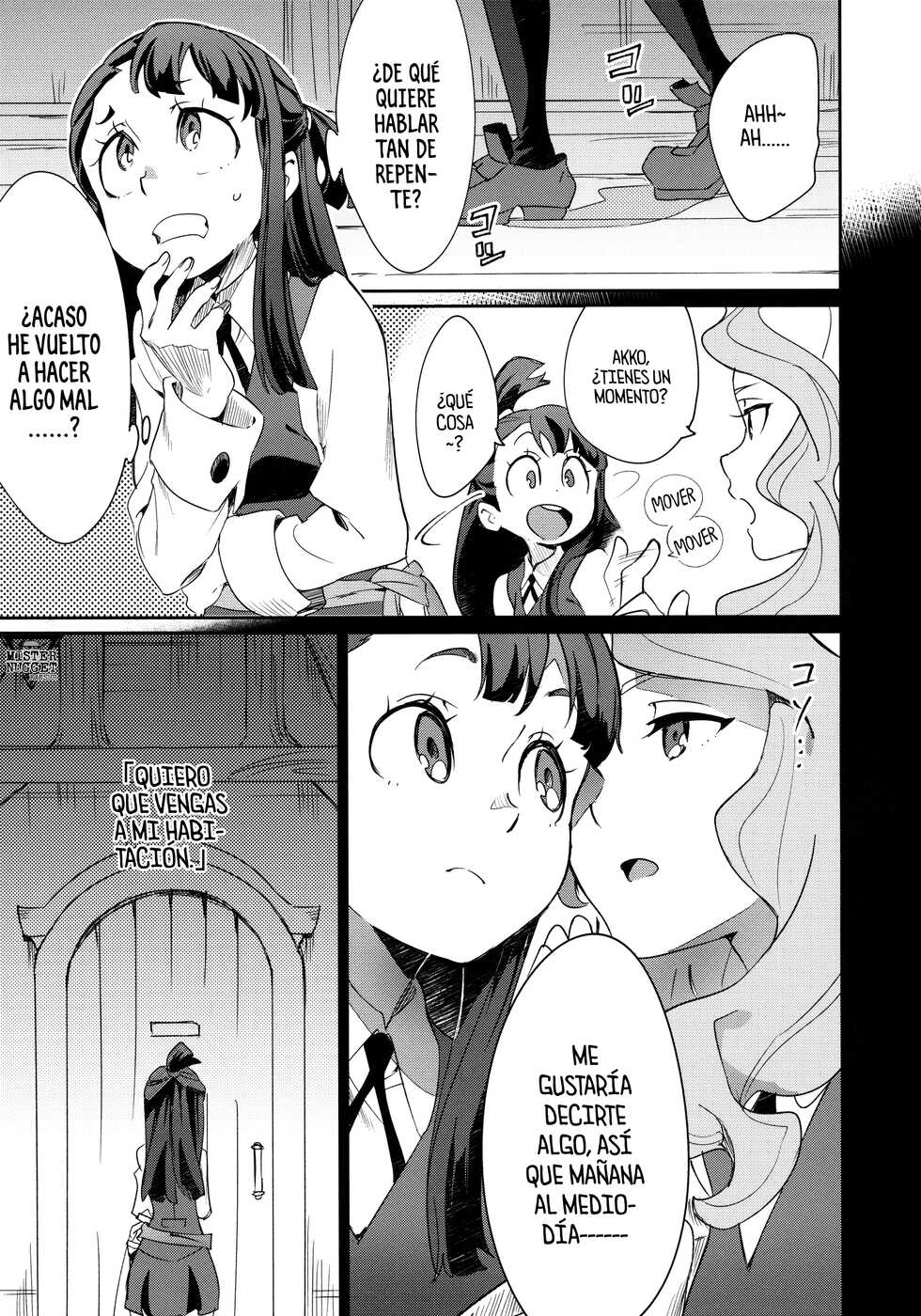(C92) [DAICHIBOKUJOU (Makiba)] xxx (Little Witch Academia) [Spanish] [Mister Nugget] [Decensored] [Digital] - Page 5