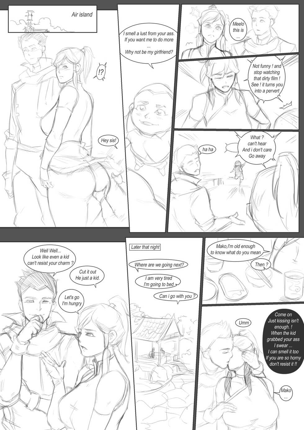 [Novice King] Avatar doujin sketch (The Legend of Korra) - Page 1