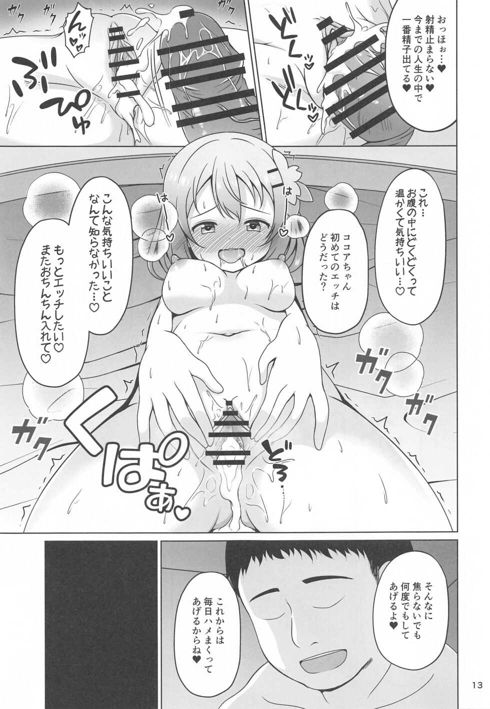(C99) [Wakuwaku! Gochishiko Land (Gochishiko)] Kokoa-chan to Okusuri (Gochuumon wa Usagi desu ka?) - Page 12