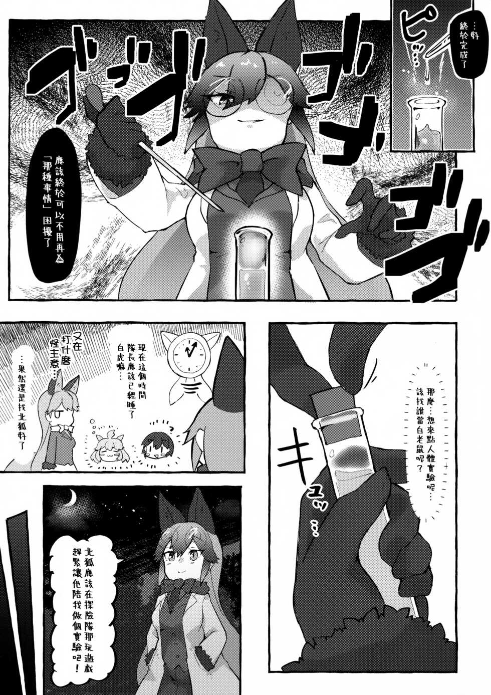 (C99) [Nekosu no Sumika (Nekosu)] Gingitsune Kunkun (Kemono Friends) [Chinese] [臭鼬娘漢化組] - Page 3