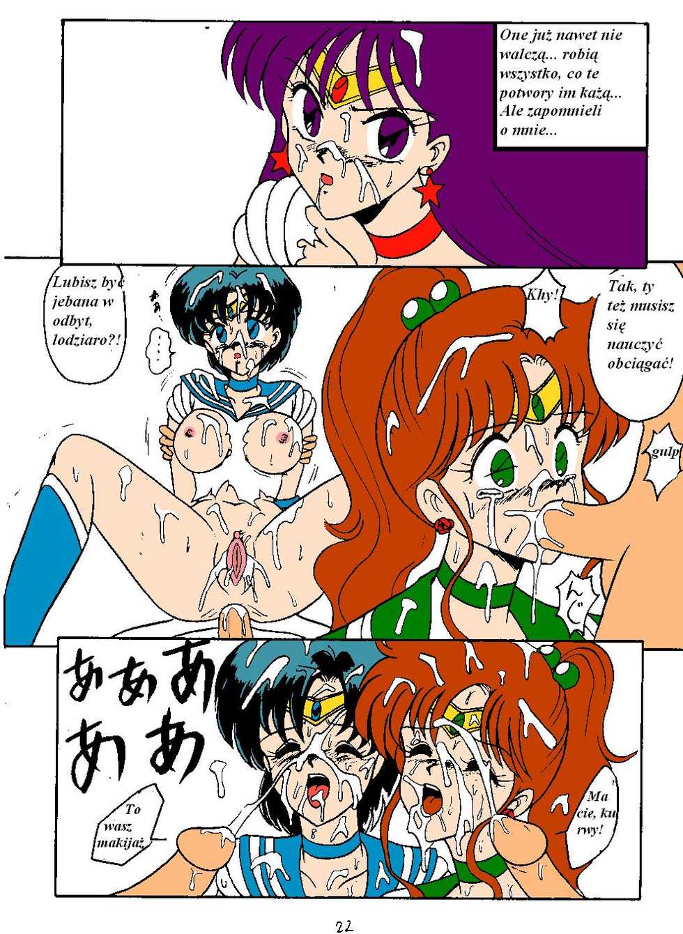 (C43) [Mutsuya (Mutsu Nagare)] Oshioki Kasei Musume | Nocna Wizyta (Sailor Moon) [Polish] [Colorized] - Page 19