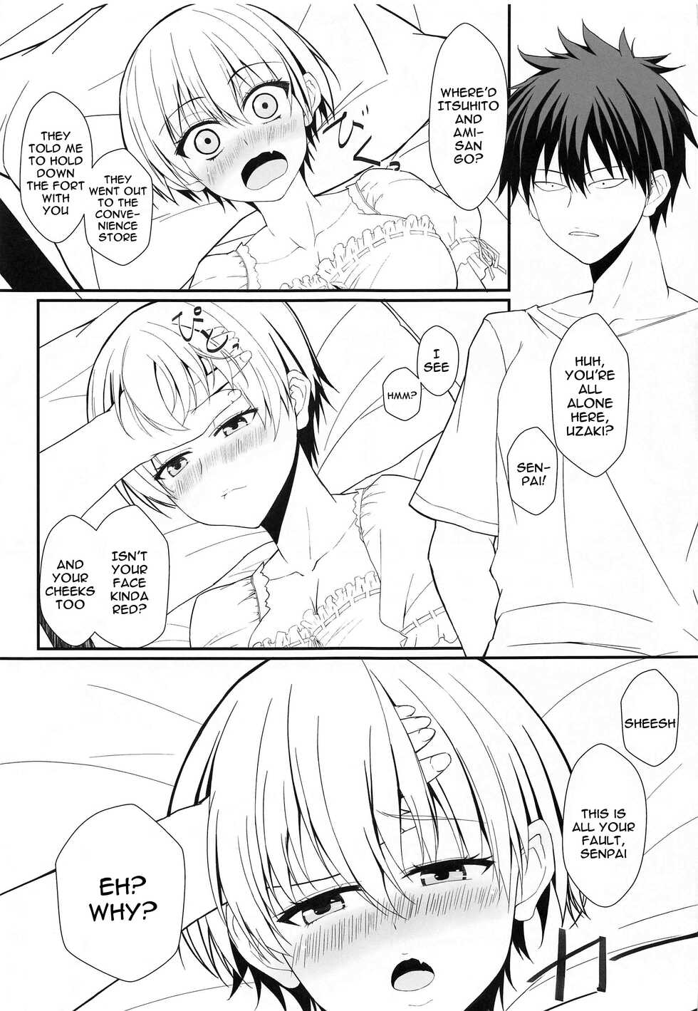 [Jinsei Saigo no Asobi. (Sakura Ryota)] Uzaki-chan wa Senpai to H Shitai! | Uzaki-chan Wants To Have Sex With Senpai (Uzaki-chan wa Asobitai!) [English] - Page 4