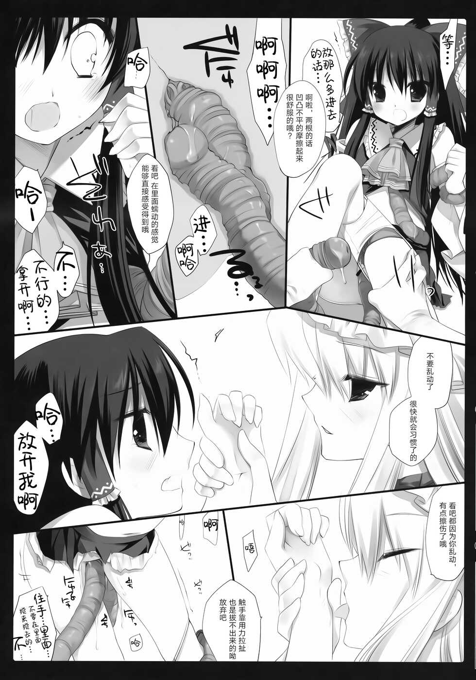 (SC52) [CHRONOLOG, D.N.A.Lab. (Sakurazawa Izumi, Miyasu Risa)] HIDOIME II (Touhou Project) [Chinese] - Page 5