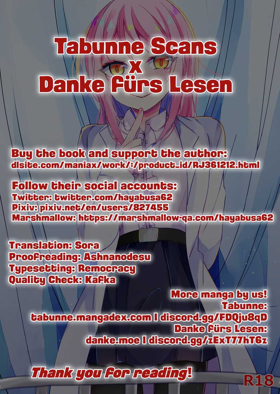 [Kaku Shoujo (Amane Hayabusa)] Hokenshitsu no Hanazono | Hanazono-sensei of the School Infirmary [English] [Tabunne Scans x Danke fürs Lesen] [Digital] - Page 21