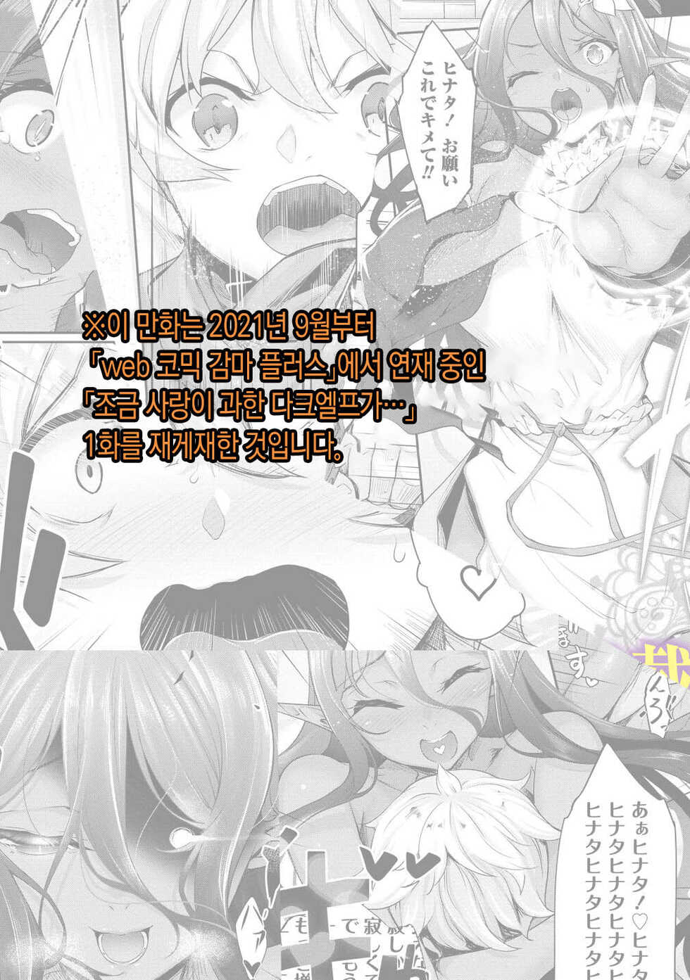 [In The Sky (Nakano Sora)] Chotto dake Ai ga Omoi Dark Elf ga Isekai kara Oikakete Kita 3 | 조금 사랑이 과한 다크엘프가 이세계에서 쫓아왔다3 [Korean] [팀 마스터] [Digital] - Page 32