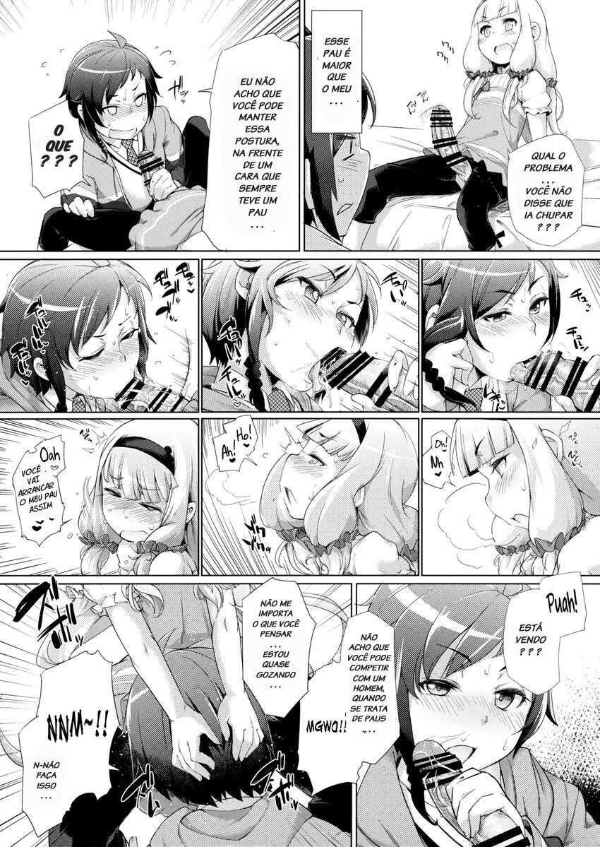 (C86) [Shichimen Soka (Sexyturkey)] Sousui ni Oshiri Ijirareru Hon (Sekai Seifuku ~Bouryaku no Zvezda~) [Portuguese-BR] - Page 6