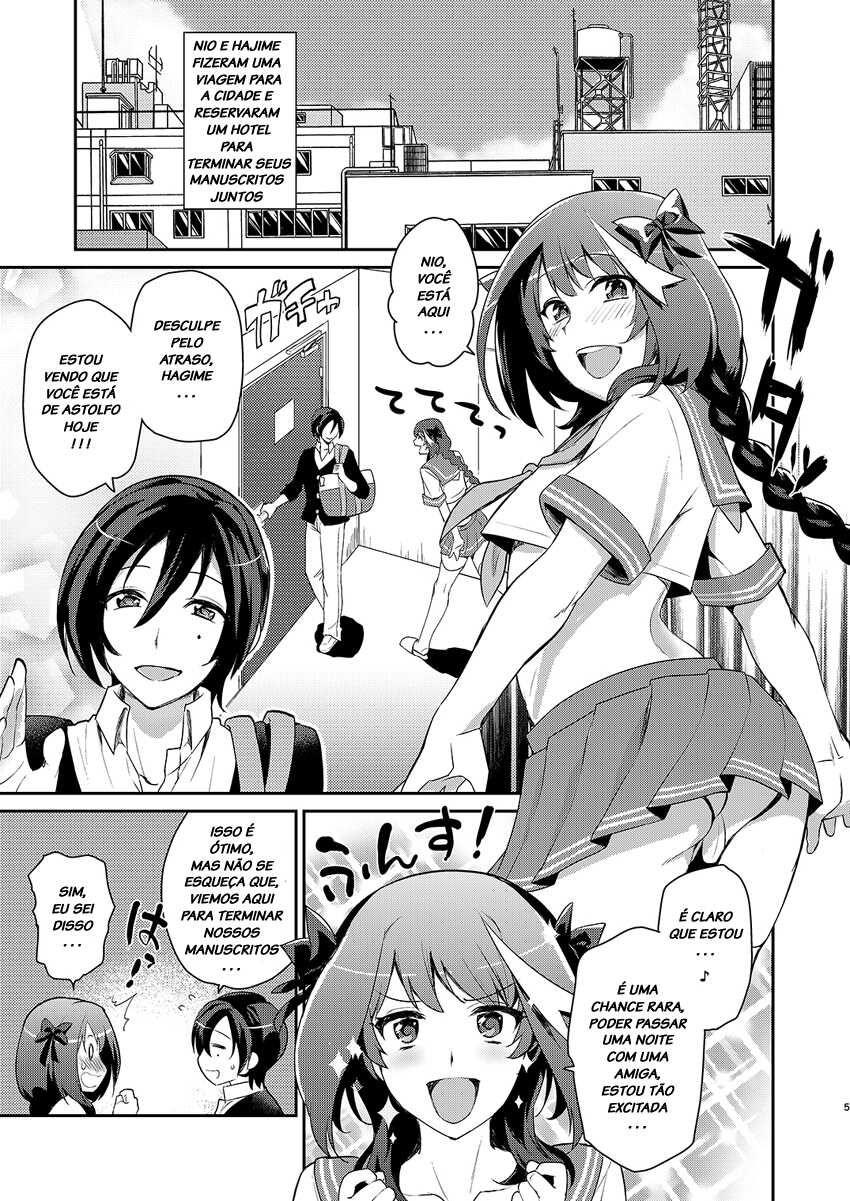 [Kitsune (Tachikawa Negoro)] Otokonoko Sakka ga Genkou Gasshuku o Kaisai Shitara! (Kantai Collection -KanColle-) [Portuguese-BR] [Digital] - Page 4