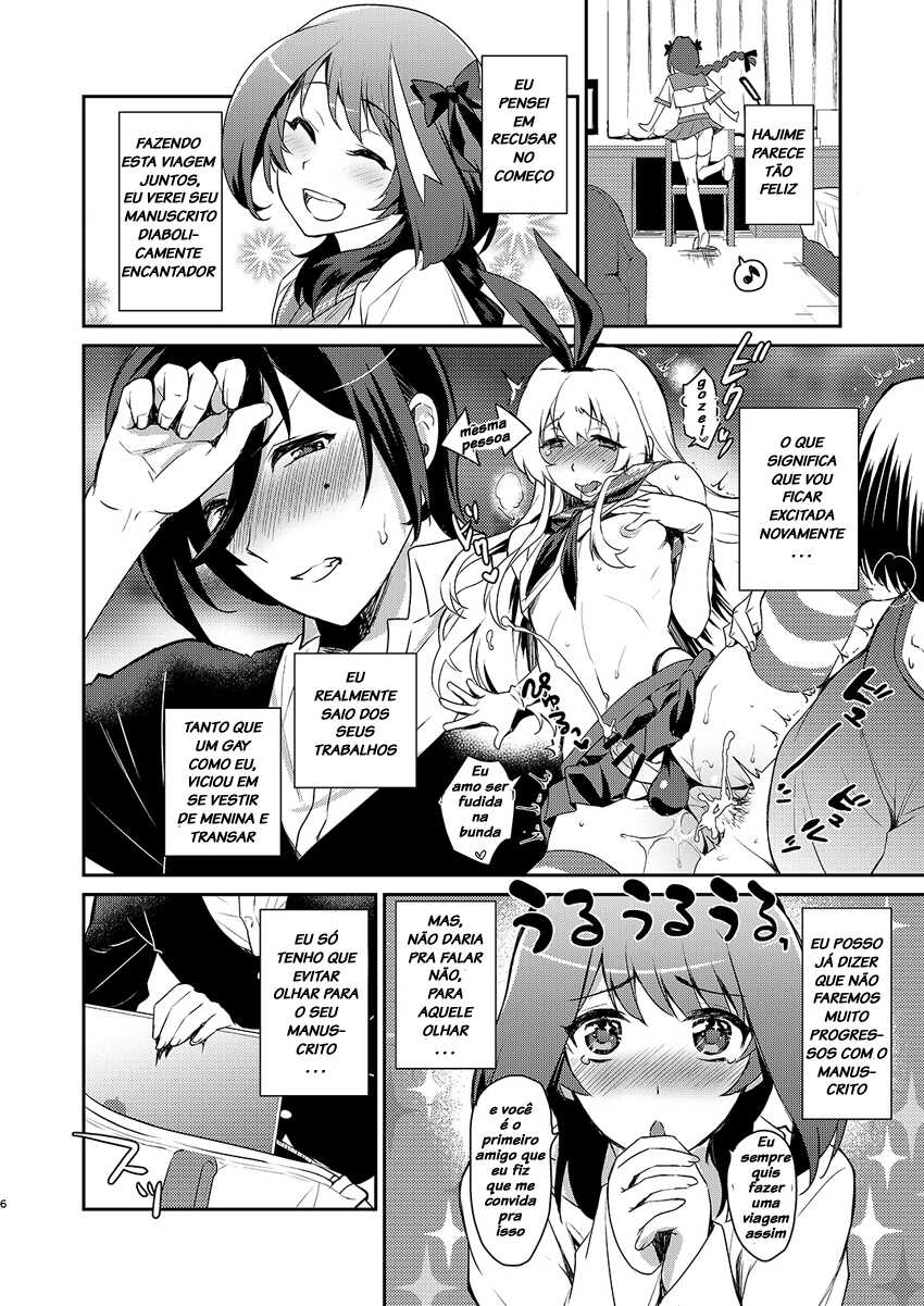 [Kitsune (Tachikawa Negoro)] Otokonoko Sakka ga Genkou Gasshuku o Kaisai Shitara! (Kantai Collection -KanColle-) [Portuguese-BR] [Digital] - Page 5