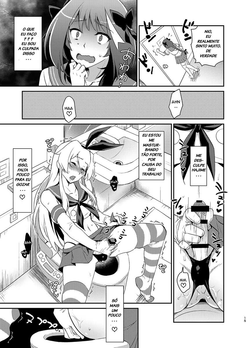 [Kitsune (Tachikawa Negoro)] Otokonoko Sakka ga Genkou Gasshuku o Kaisai Shitara! (Kantai Collection -KanColle-) [Portuguese-BR] [Digital] - Page 14