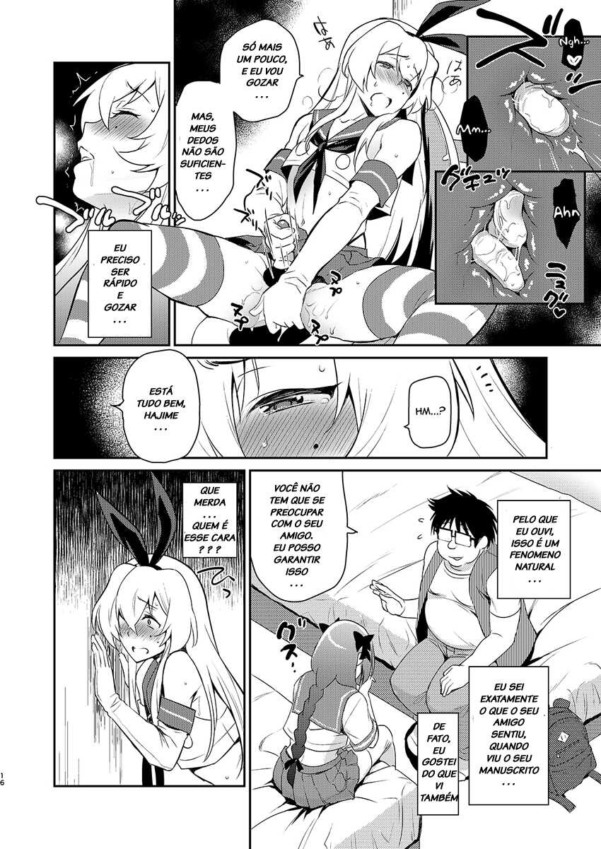 [Kitsune (Tachikawa Negoro)] Otokonoko Sakka ga Genkou Gasshuku o Kaisai Shitara! (Kantai Collection -KanColle-) [Portuguese-BR] [Digital] - Page 15