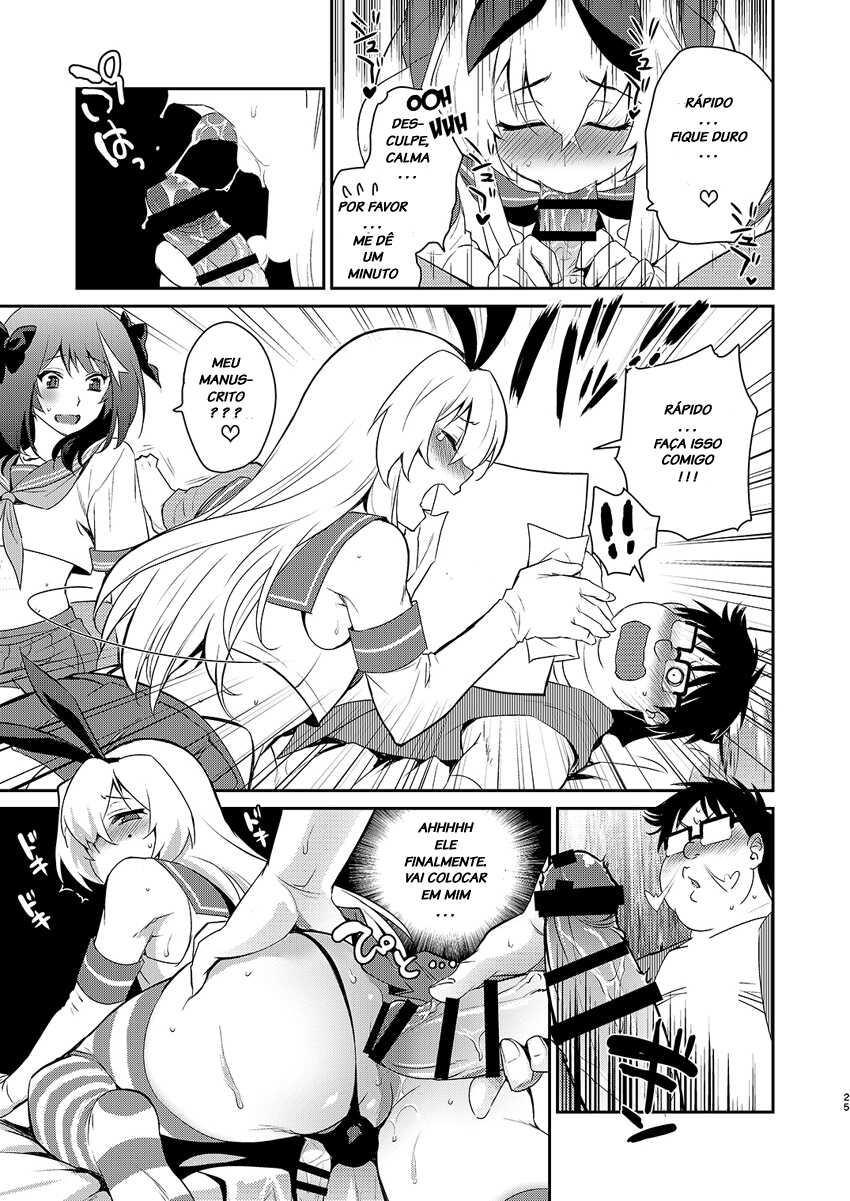 [Kitsune (Tachikawa Negoro)] Otokonoko Sakka ga Genkou Gasshuku o Kaisai Shitara! (Kantai Collection -KanColle-) [Portuguese-BR] [Digital] - Page 24