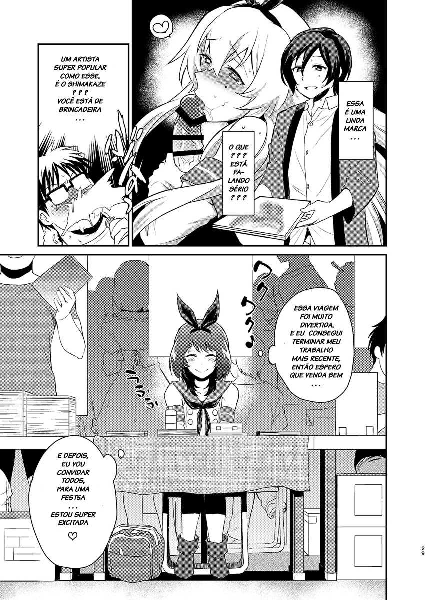 [Kitsune (Tachikawa Negoro)] Otokonoko Sakka ga Genkou Gasshuku o Kaisai Shitara! (Kantai Collection -KanColle-) [Portuguese-BR] [Digital] - Page 28