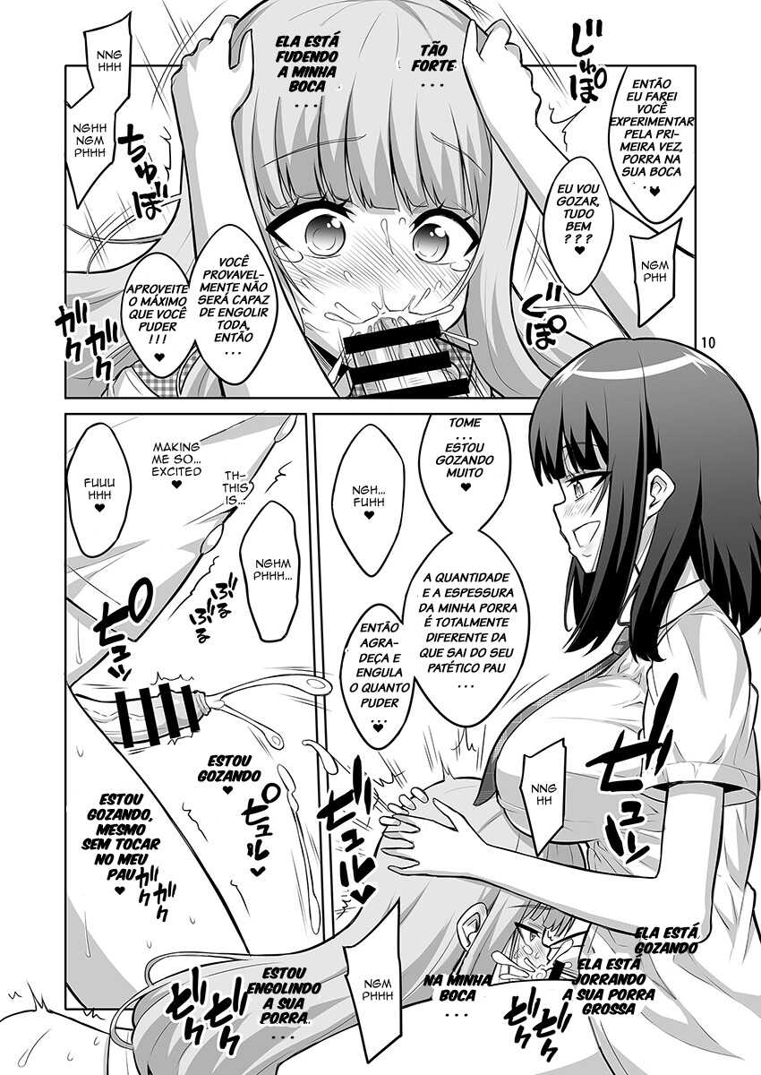 [Senya Sabou (Alpha Alf Layla)] Otokonoko ga Futanari JK DeliHeal o Yondara Byou de Mesu Ochi shichaimashita. [Portuguese-BR] [Digital] - Page 8